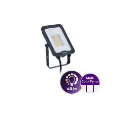 PHILIPS Proiettore Ledinaire 50W 5500 Lumen, CCT 3000K, 4000K, 6500K, Simmetrica, IP65
