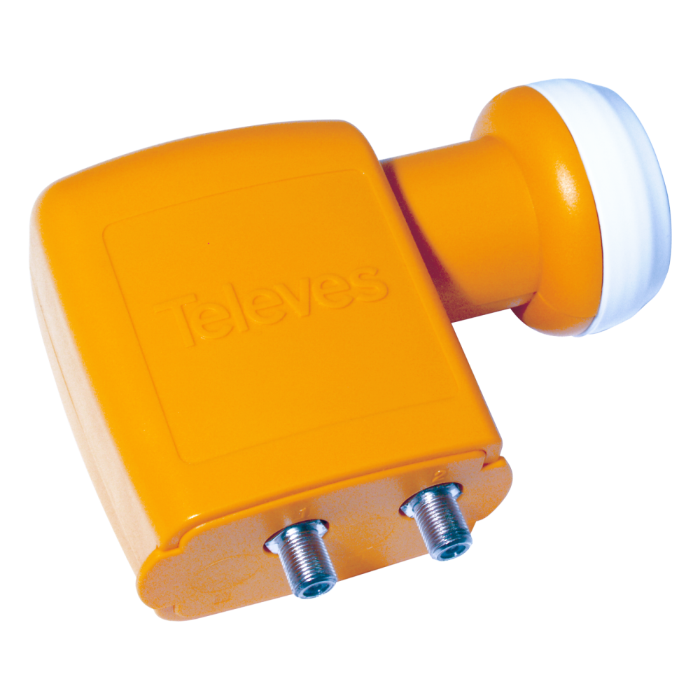 Televes 747802 Convertitore LNB 2 uscite universali, quattro combinazioni di polarità / banda (Ha, Hb, Va, Vb).