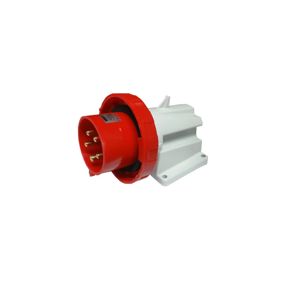 GEWISS 60442 SPINA FISSA DA PARETE A 90° - IP67 - 3P+N+T 32A 380-415V - ROSSO - 6H