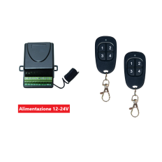 KIT per cancello IP20, Ricevitore da interno 2CH 433.92Mhz codice fisso
