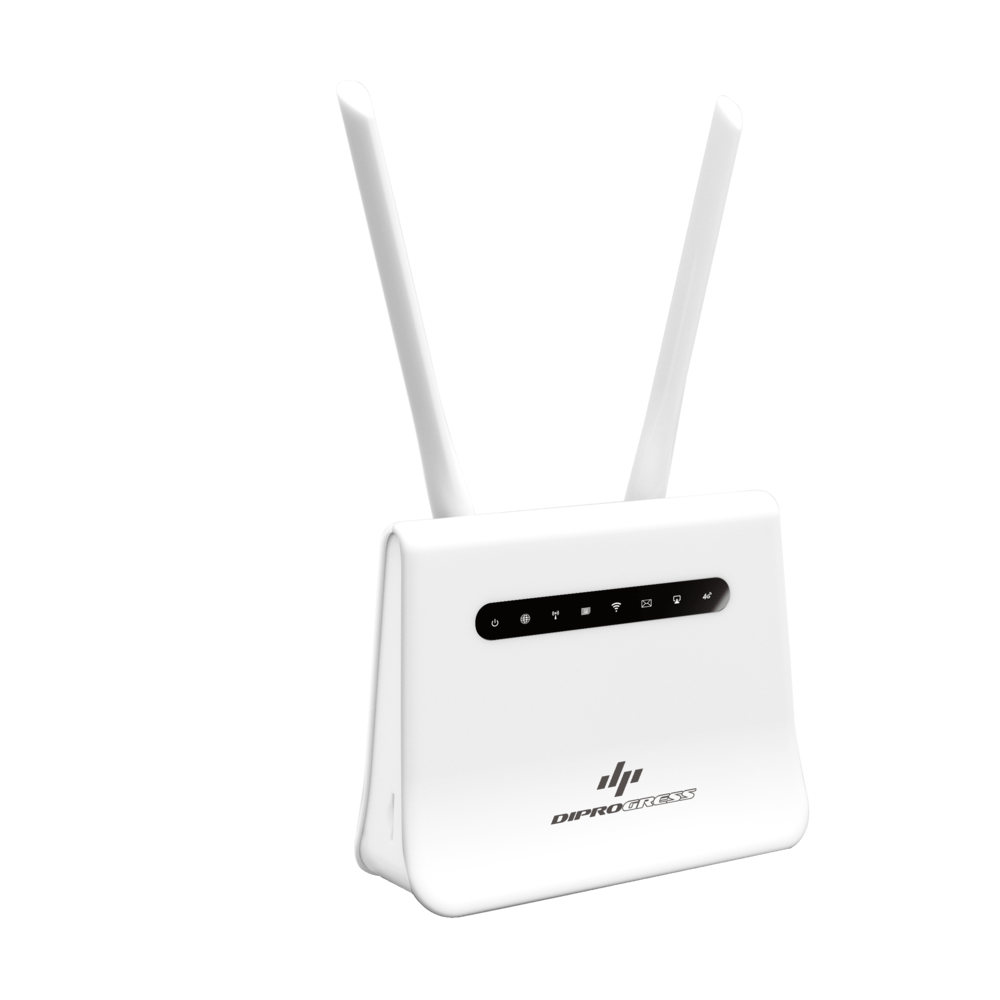 Router 4G LTE WiFi N300 1-Lan 300Mbps, con batteria tampone 12H di Autonomia