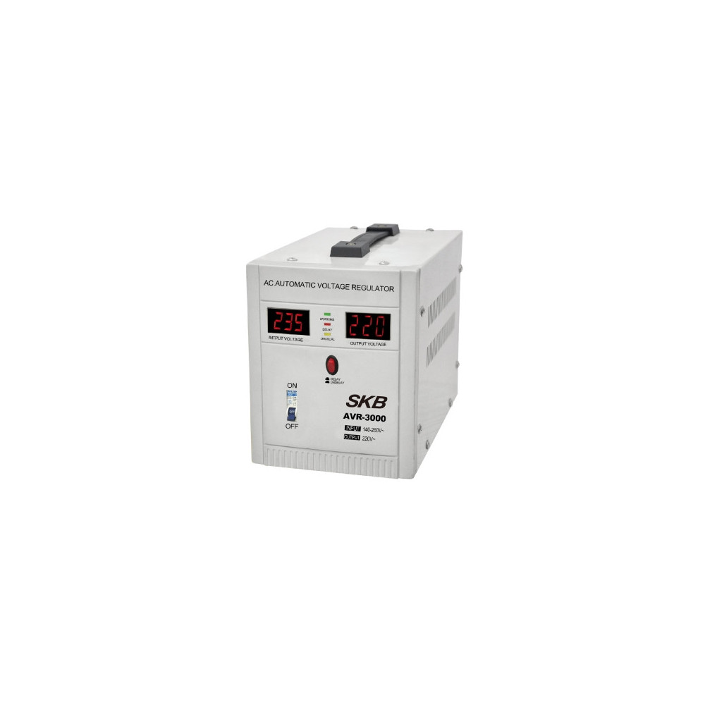 AVR-3000 - Stabilizzatore di tensione monofase professionale 3000VA 1800W SKB