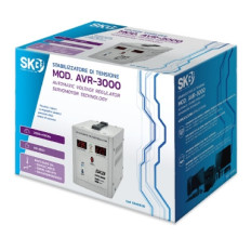 AVR-3000 - Stabilizzatore di tensione monofase professionale 3000VA 1800W SKB