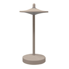 Lampada da tavolo in alluminio a batteria 1W Sabbia, Soft Touch, Luce Calda 3000K