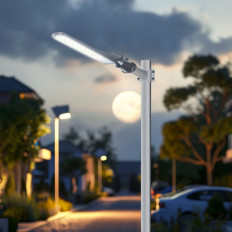STREET LED 50G - Lampione con fissaggio a palo 50W, 5000lm, 4000K, braccio regolabile, IP65