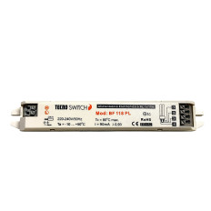 Alimentatore Elettronico per lampade FLUORESCENTI PL 1x18W - Tecno Switch BF118PL