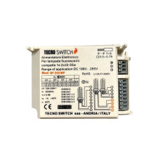 Alimentatore Elettronico per lampade FLUORESCENTI COMPATTE 1 e 2 X 32-36-42-55W - Switch BF255MP