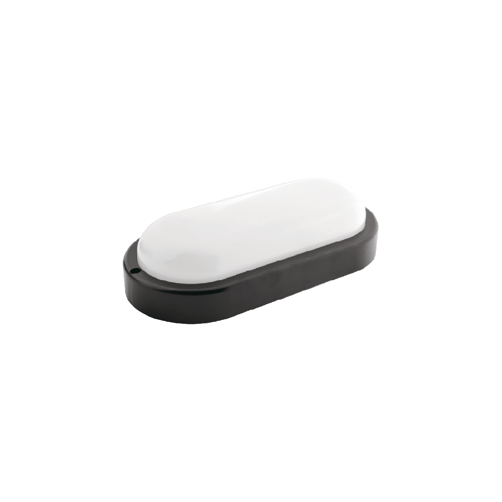 Plafoniera LED Ovale 15W Luce Naturale 230V IP54 NERA
