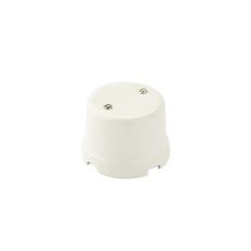 FAI 9005/4/BI Scatola derivazione a 4 uscite in ceramica BIANCO stile RETRO'