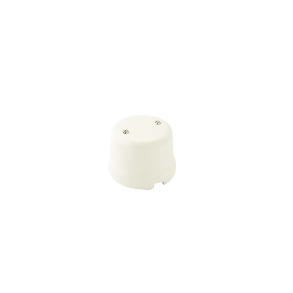 FAI 9005/BI Scatola derivazione a 2 uscite in ceramica BIANCO stile RETRO'