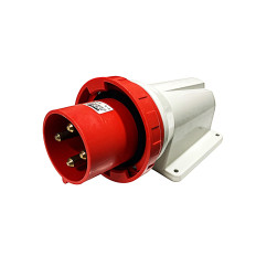 GEWISS 60460 SPINA FISSA DA PARETE A 90° - IP67 - 3P+T 125A 380-415V 50/60HZ - ROSSO - 6H