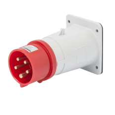 GEWISS 60220 SPINA DA INCASSO DIRITTA - IP44 - 3P+N+T 32A 380-415V 50/60HZ - ROSSO - 6H