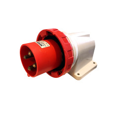 GEWISS 61452 SPINA FISSA DA PARETE A 90° - IP67 - 3P+T 63A 380-415V 50/60HZ - ROSSO - 6H