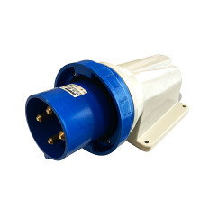 GEWISS 60458 SPINA FISSA DA PARETE A 90° - IP67 - 3P+T 125A 220-250V 50/60HZ - BLU - 9H
