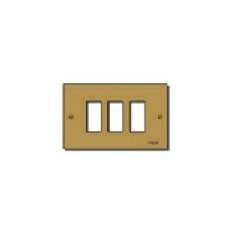 VIMAR 08537.BR - Piastra 3 Moduli BRONZO per telaio 3 Mod. 08531 serie 8000