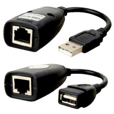 USB EXTENDER AMPLIFICATORE/TRASMETTITORE FINO A 50MT SU SINGOLO CAVO LAN UTP CAT5e/6