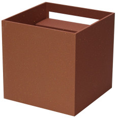 APPLIQUE LED CUBO, IP65, 220Vac, 6W, LUCE 4000K, 400LM,  Acciaio Corten