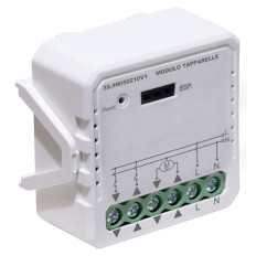 Modulo Tapparelle uscita 230V~, 3A, Wireless + RF 2,4GHz, pulsanti cablati, In. 230V~, Serie Smart LIFE V1.