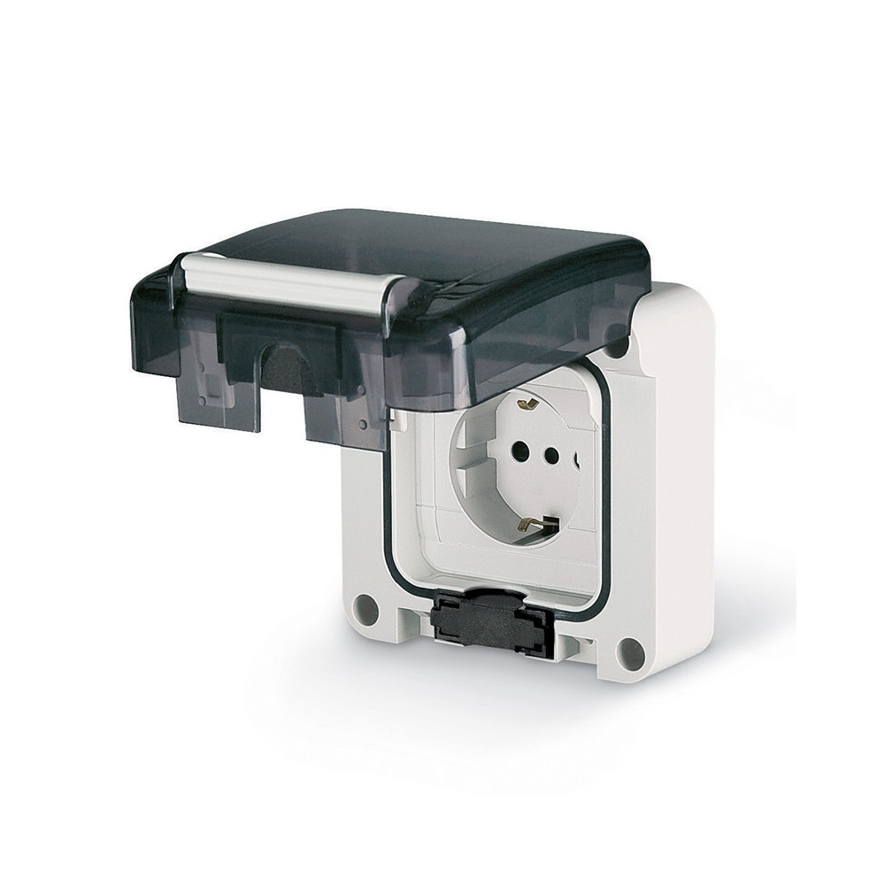 SCAME 137.4404 SERIE PROTECTA PRESA SCHUKO P30 16A M95 (95x95mm) IP66