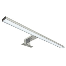 APPLIQUE a LED Specchio Bagno, IP44, 9W, 820lm, Luce 3000K/4000K/6000K, 600x103x40mm, Cromata, con staffa a muro e specchio.