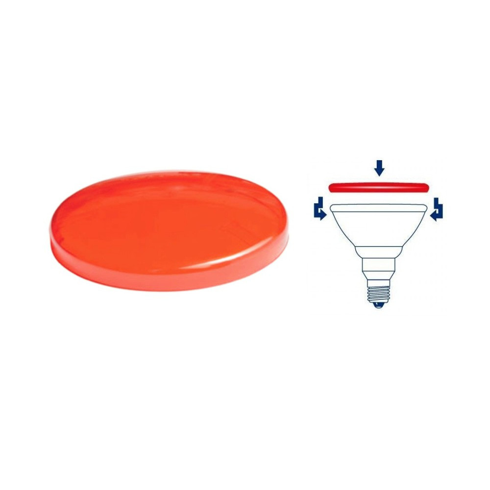 Calotta Filtro colorata per Lampade LED PAR38 ROSSO IP20