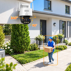 Imou Titan Pro - Telecamera di sicurezza PTZ 6MP 3K+ Wi-Fi AOR - Wi-Fi POE