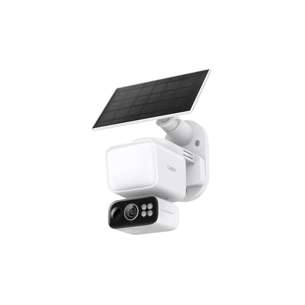 Tapo Kit Telecamera 2K Outdoor Wi-Fi + Pannello Solare, Faretto 800lm e AI Tracking 360°