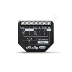 Shelly Plus 2PM Gen4 - Smart Relay Tapparelle 16A AC/DC WiFi/BT/Matter/Zigbe +PM