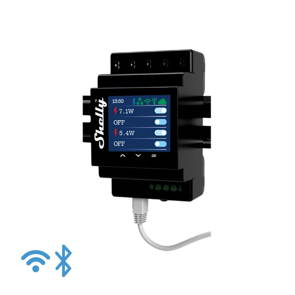 Shelly Pro 4PM - IP Smart Relay DIN 4 ch. LAN/WiFi/BT + PM