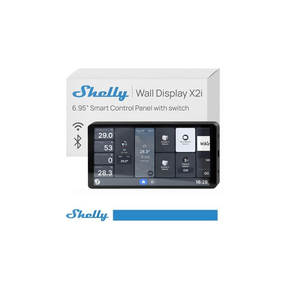 Shelly Wall Display X2i Nero - 6.9"