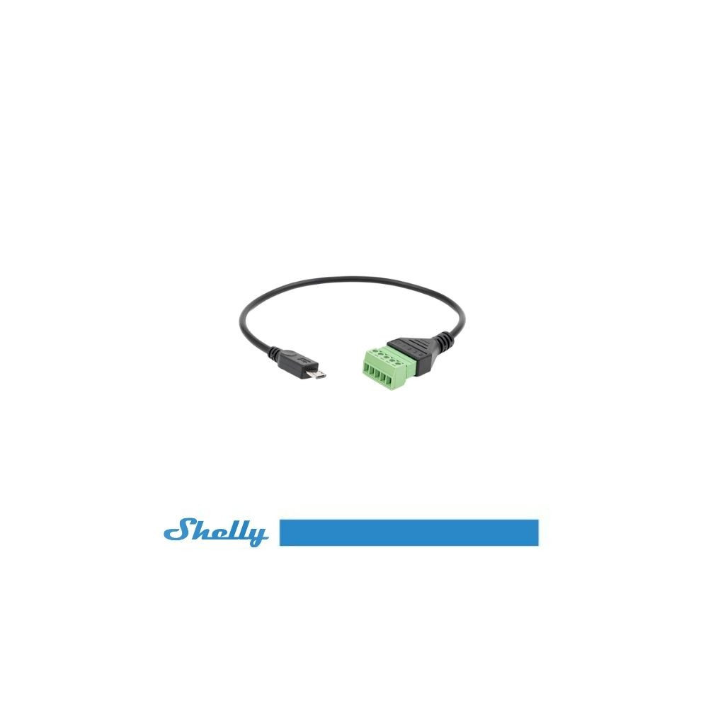 Shelly Terminale Micro USB per 5 sensori cablati per Shelly Pill