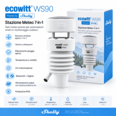 Shelly Smart Ecowitt WS90 - stazione meteorologica 7-in-1