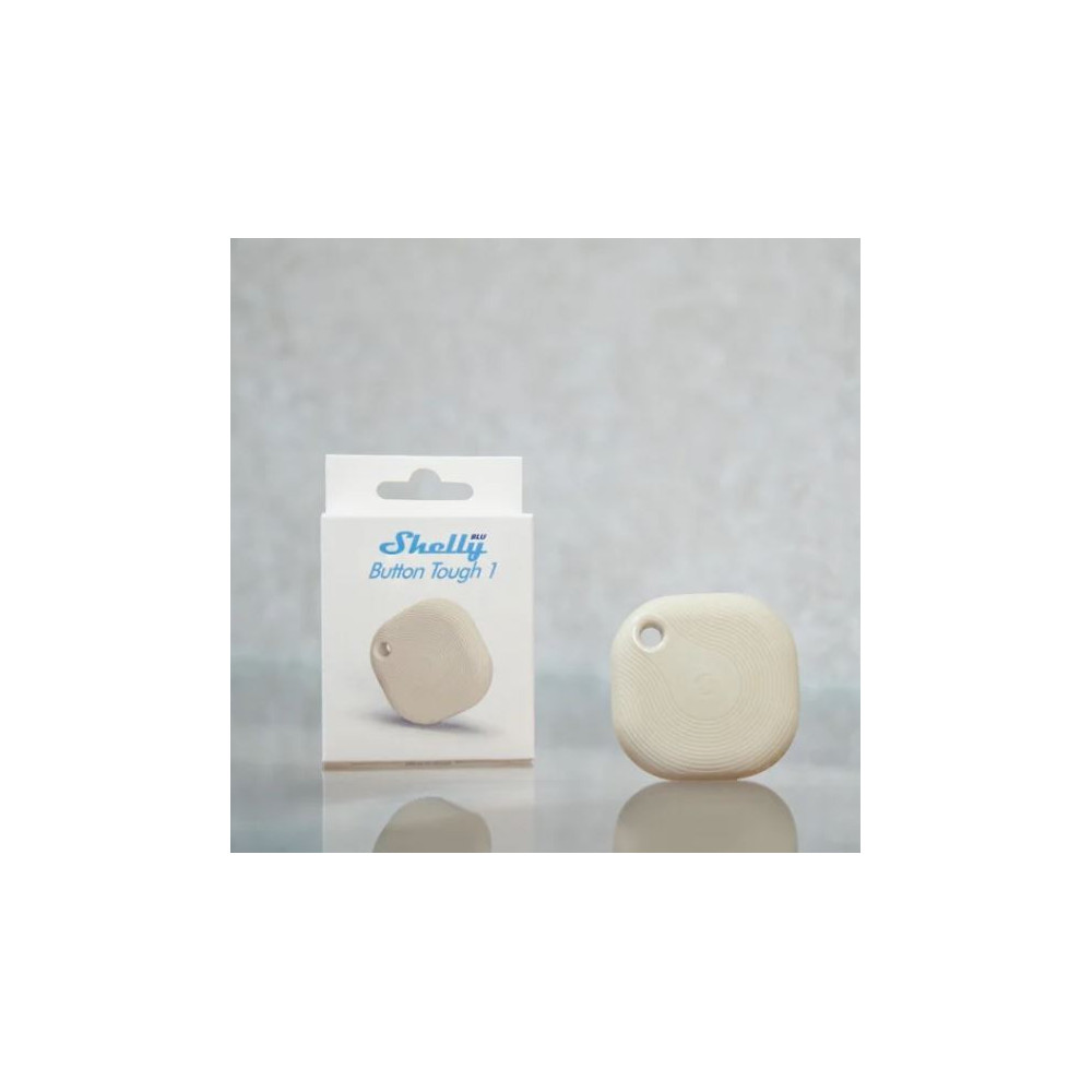 Shelly BLU Button Tough 1 ZB Ivory - Pulsante Smart Bluetooth + zigbee IP54 Bianco