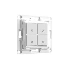 Shelly Wall Switch 4 - Pulsanti filari da parete 4 tasti bianco con supp relay