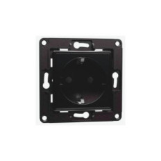 Shelly Wall Socket 1, Presa a muro EU/Schuko Nera