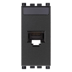 Vimar Arké 19339.13 Presa RJ45 con connettore Netsafe Cat. 6, non schermata, grigio