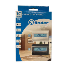 Finder Cronotermostato settimanale Touch Basic da parete, bianco, settimanale