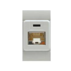 UNIVEL serie EVOLUTION 6481.50B Presa LAN RJ45 CAT5, NON SCHERMATA, 1 modulo, BIANCA