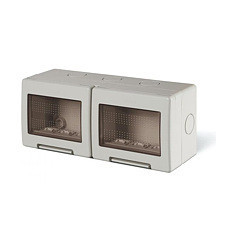 UNIVEL serie EVOLUTION 5126 Contenitore da parete 6 moduli IP55 per frutti EVOLUTION e Bticino MAGIC