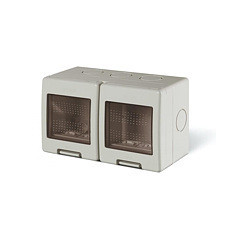 UNIVEL serie EVOLUTION 5124 Contenitore da parete 4 moduli IP55 per frutti EVOLUTION e Bticino MAGIC