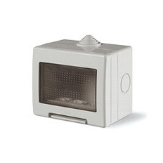 UNIVEL serie EVOLUTION 5123 Contenitore da parete 3 moduli IP55 per frutti EVOLUTION e Bticino MAGIC