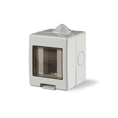 UNIVEL serie EVOLUTION 5121 Contenitore da parete 1 modulo IP55 per frutti EVOLUTION e Bticino MAGIC
