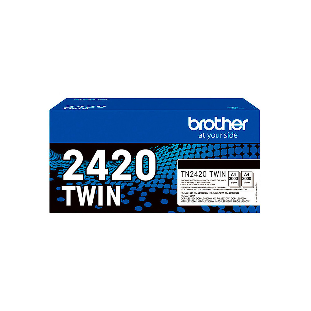 BROTHER TN-2420 TWIN PACK - TONER ORIGINALE - CONFEZIONE 2PZ