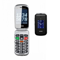 BRONDI AMICO SUPERVOICE (NERO/ARGENTO) - TELEFONO CELLULARE PER ANZIANI - TASTO SOS - AUDIO AMPLIFICATO - CONTROLLO REMOTO -