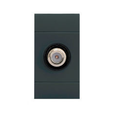 UNIVEL serie EVOLUTION 6433 Presa Coax/Sat/Cat. F diretta, 1 modulo, ANTRACITE