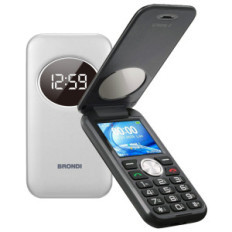 BRONDI WINDOW2 (SILVER METAL) - TELEFONO CELLULARE DISPLAY 2" - TORCIA