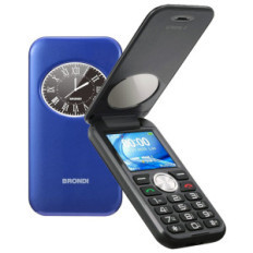 BRONDI WINDOW2 (BLUE METAL) - TELEFONO CELLULARE DISPLAY 2" - TORCIA