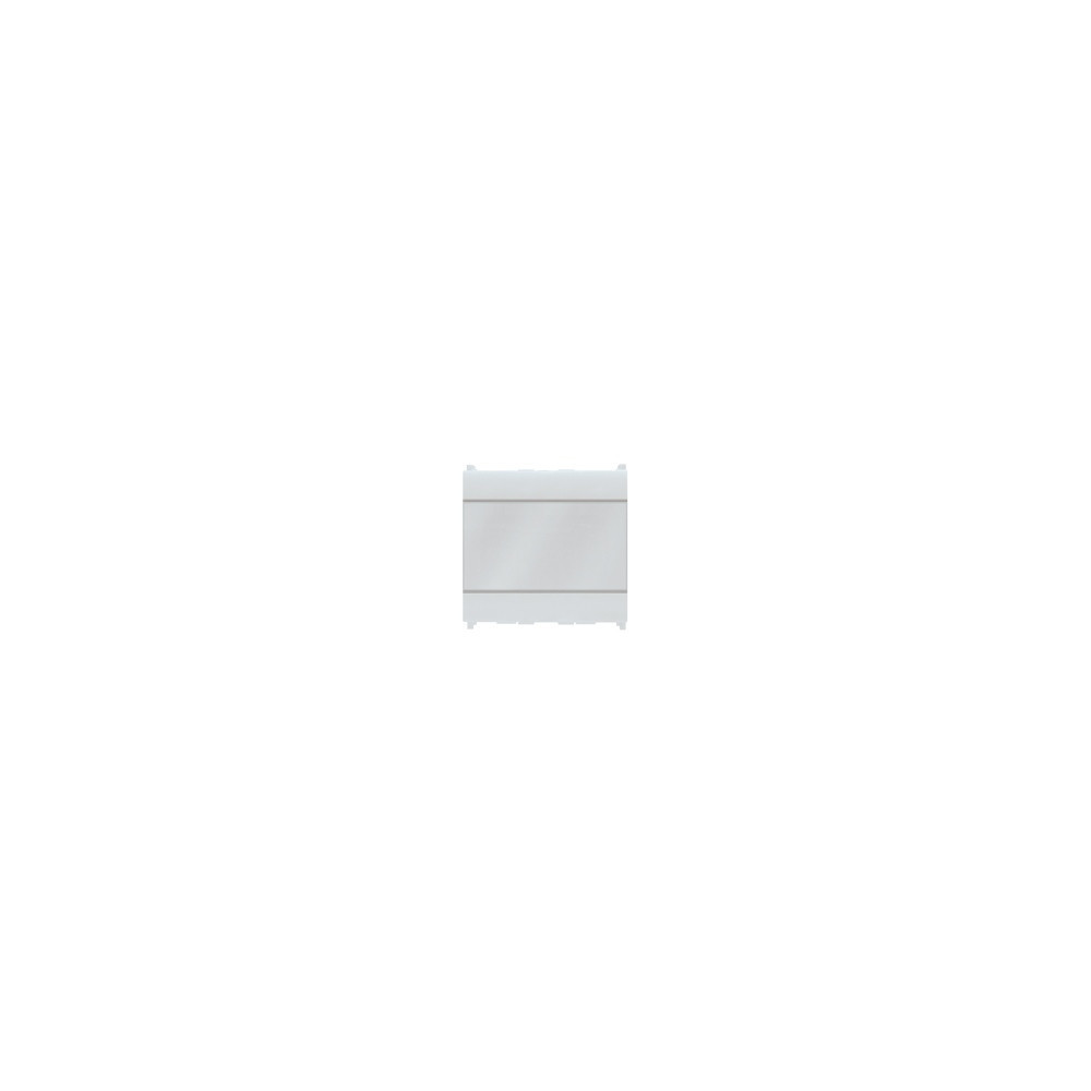 UNIVEL serie EVOLUTION 6204 Pulsante Targa Portanome 10 AX 250V 2 moduli, BIANCO