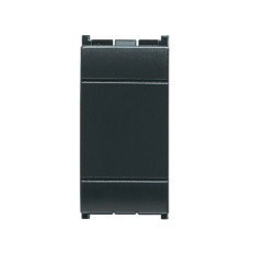 UNIVEL serie EVOLUTION 6201 Tasto Copriforo Falso Polo, 1 modulo, ANTRACITE