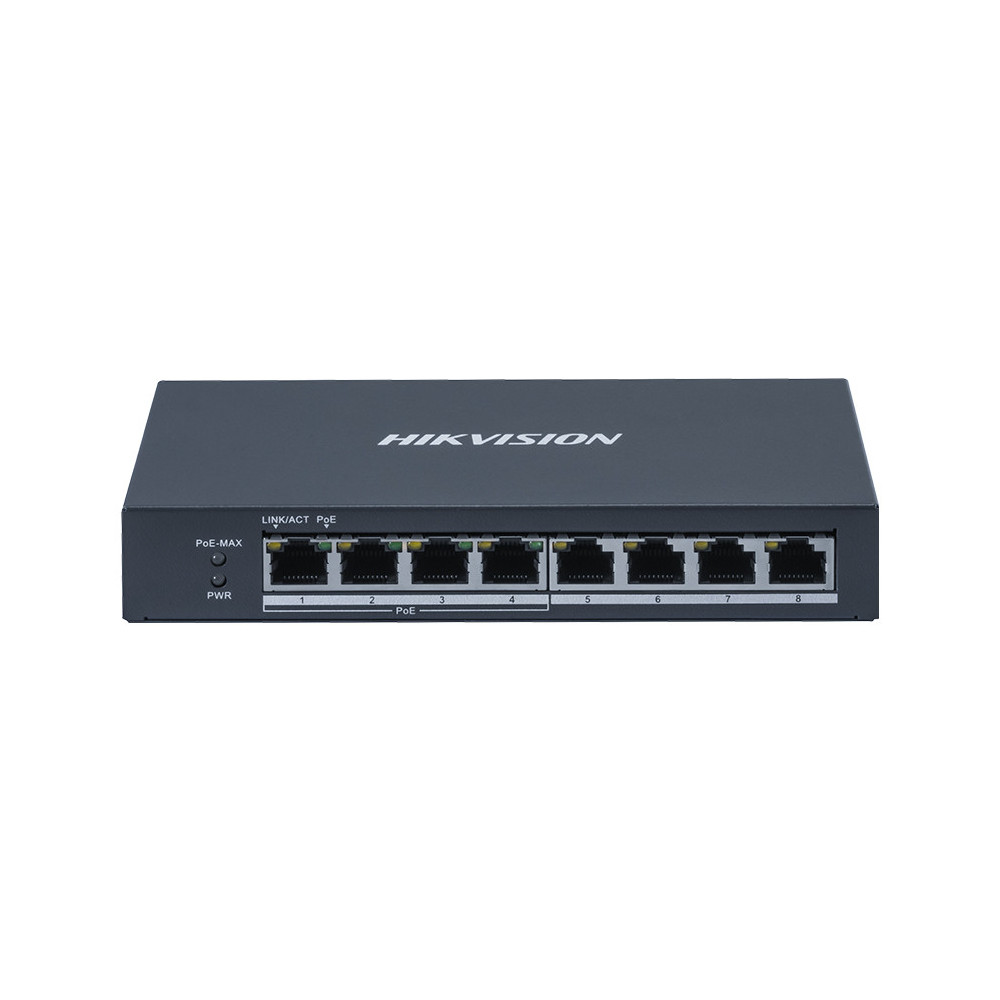 HIKVISION DS-3E0508P-O - SWITCH GIGABIT 8 PORTE, 4 POE+ 60W